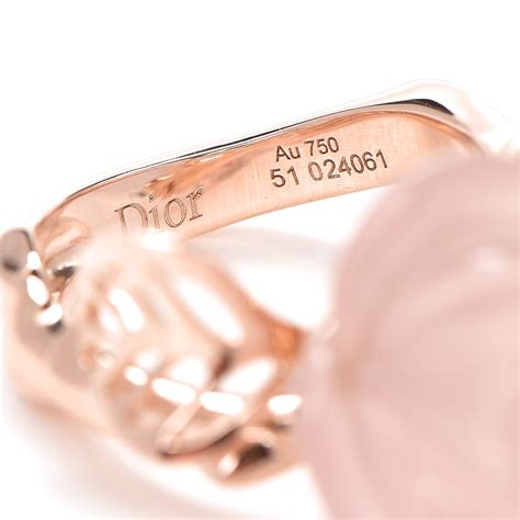 dior pink rose ring price|CHRISTIAN DIOR 18K Pink Gold Diamond Rose Quartz Dior Pre .